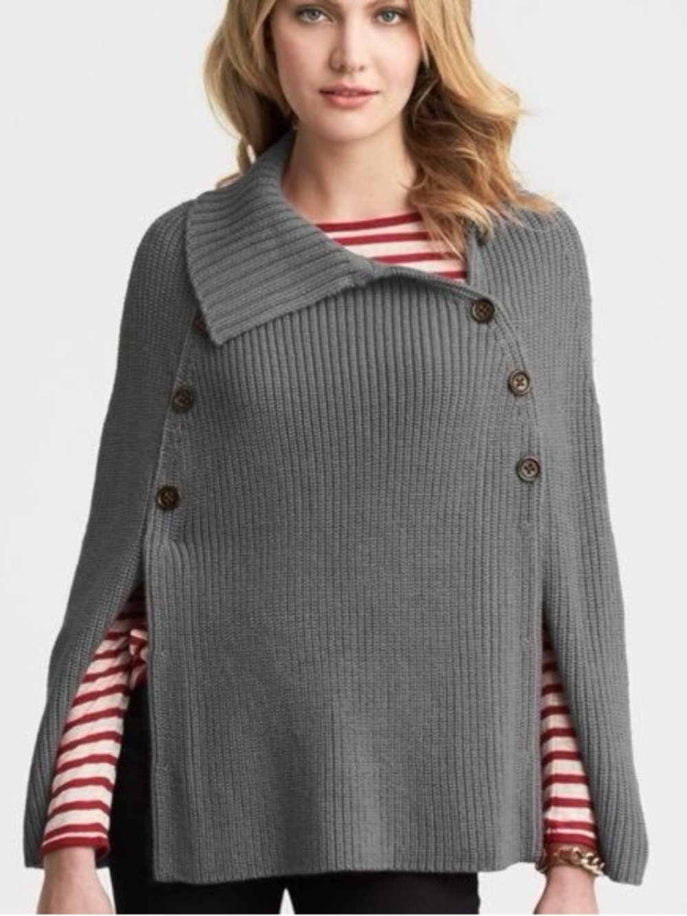 Banana Republic Heritage Italian Knit double breasted Cape.